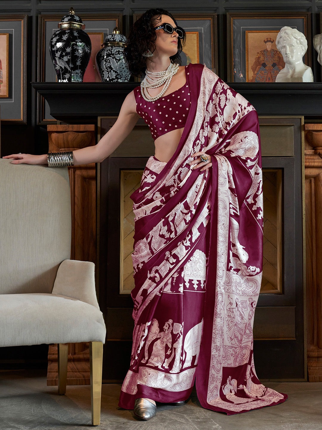 Royal Crepe Saree