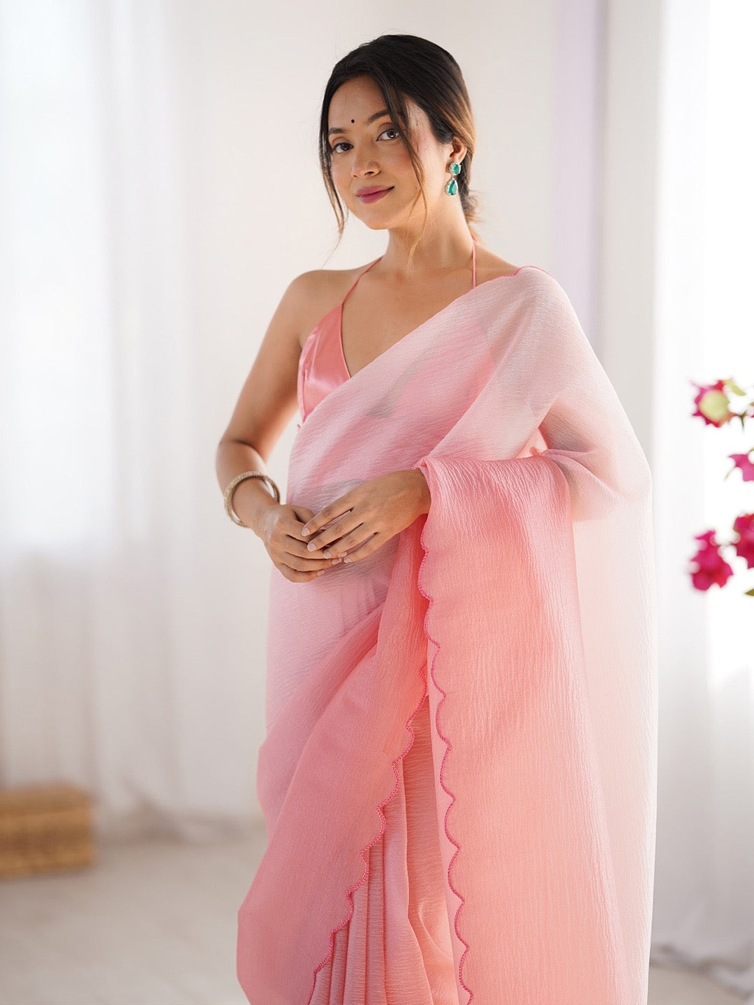 Ombre Cutwork Saree