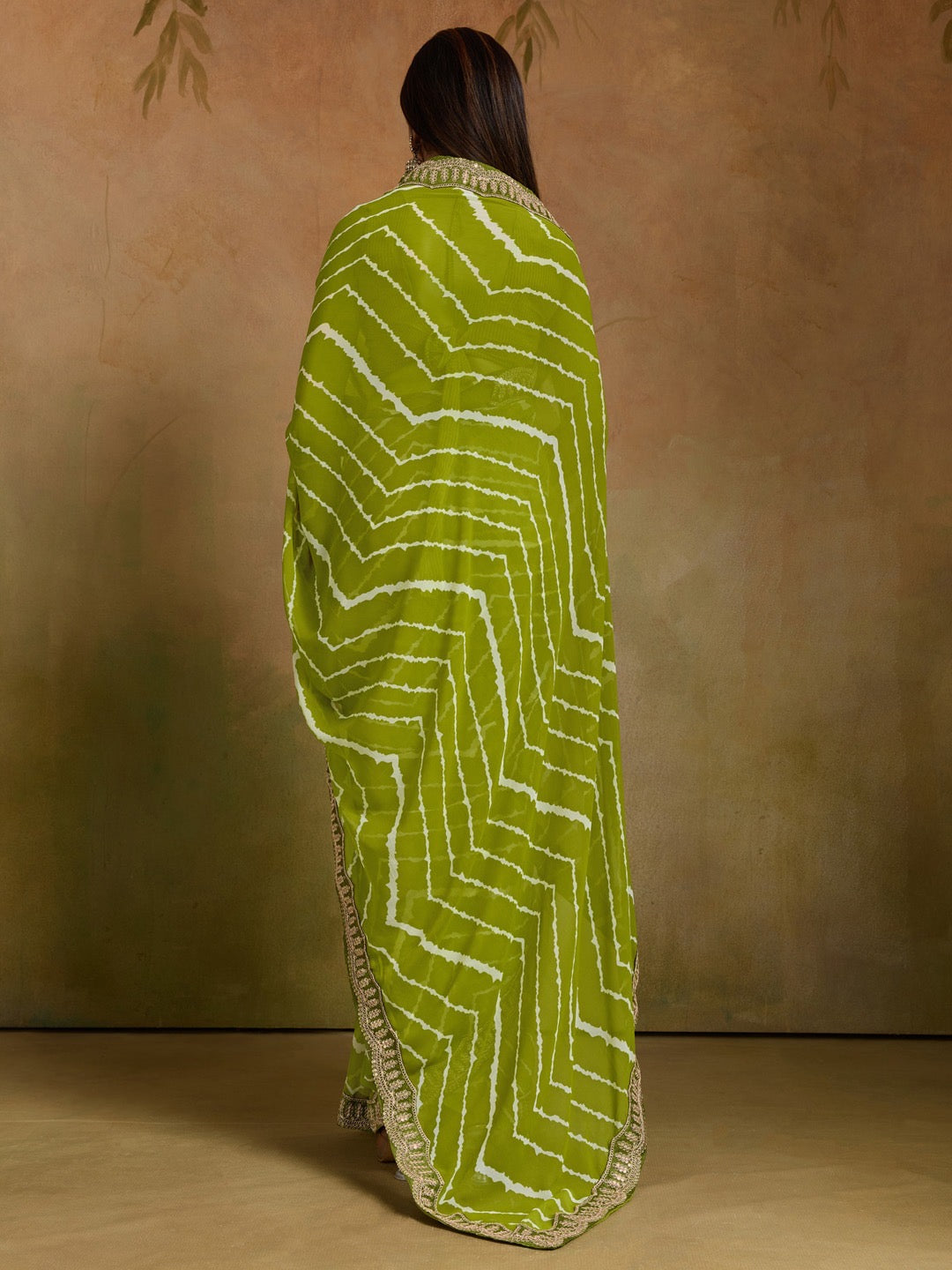 Leheriya Georgette Saree