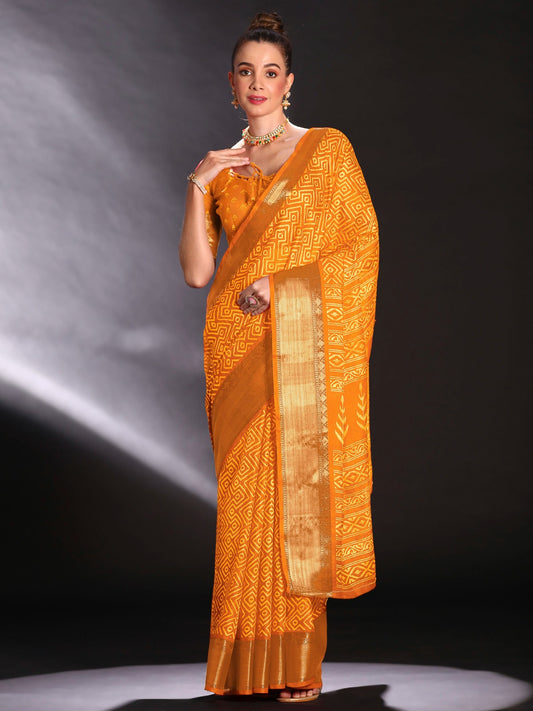 Leheriya Zari Sungudi Saree