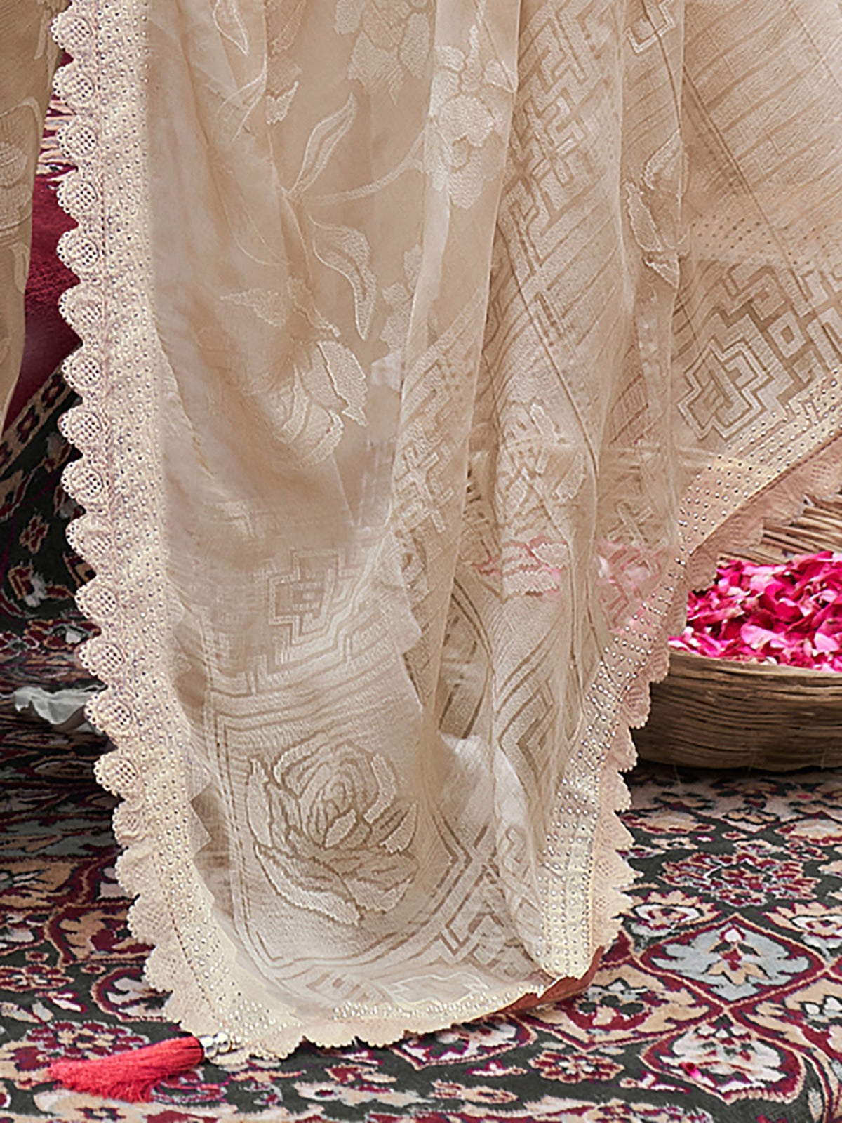 Floral woven designer Saree