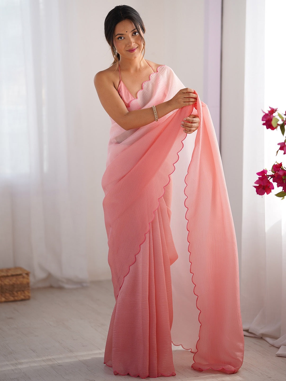 Ombre Cutwork Saree