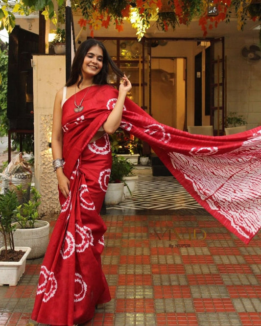 Block Print Saree