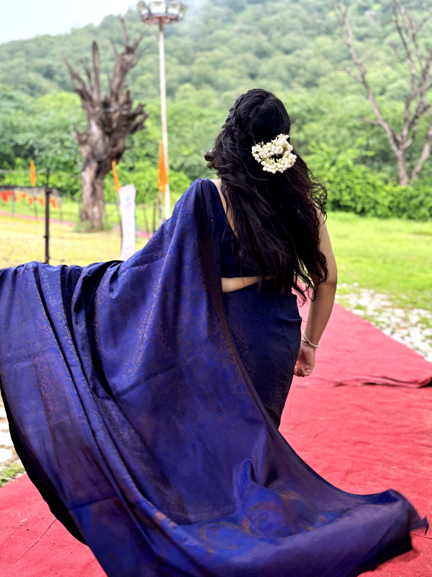 Blue Silk Saree