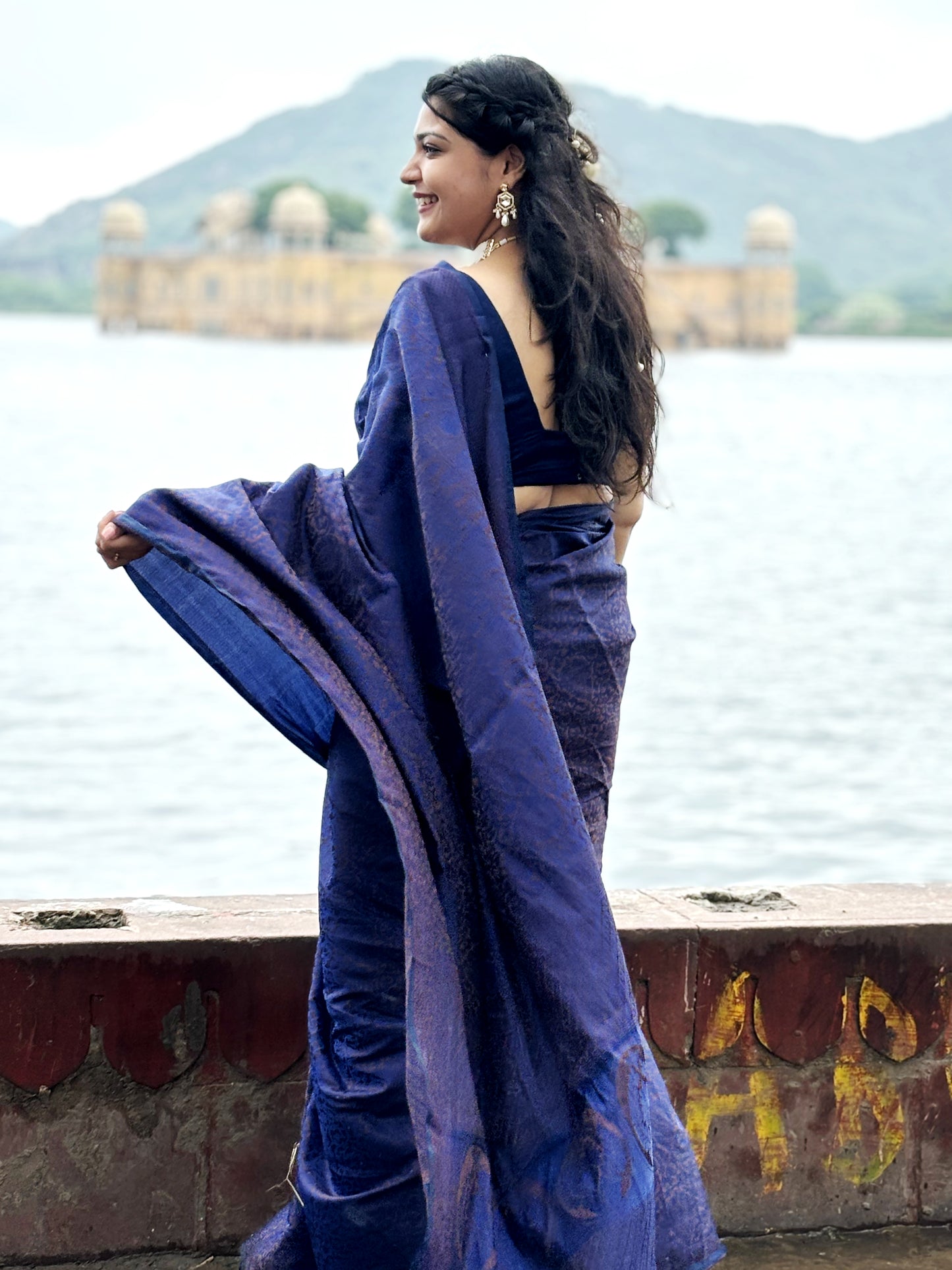 Blue Silk Saree