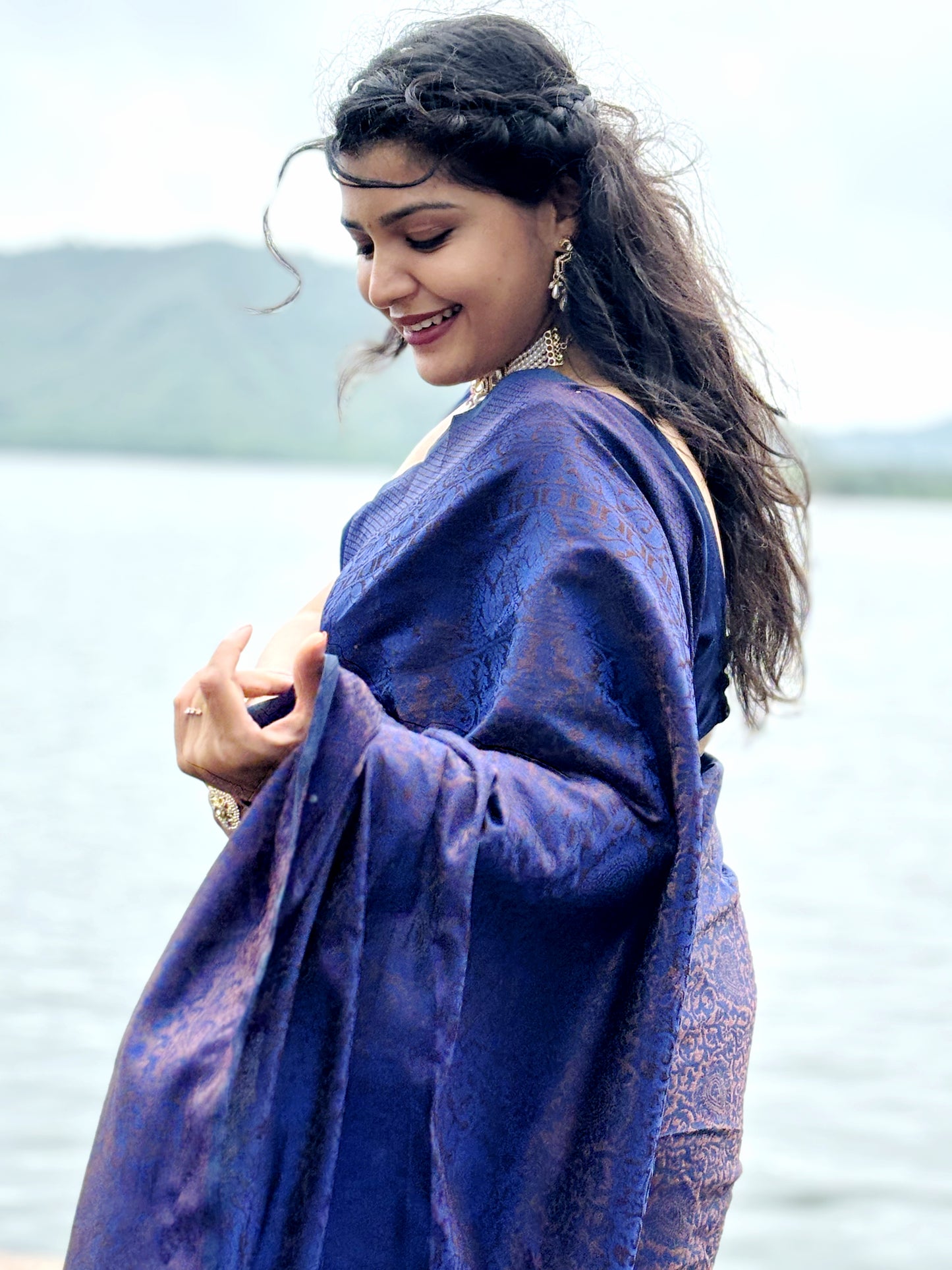 Blue Silk Saree