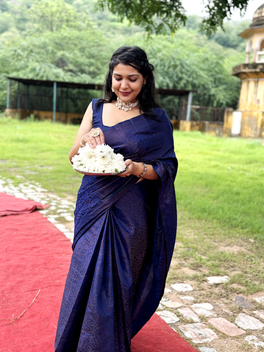 Blue Silk Saree