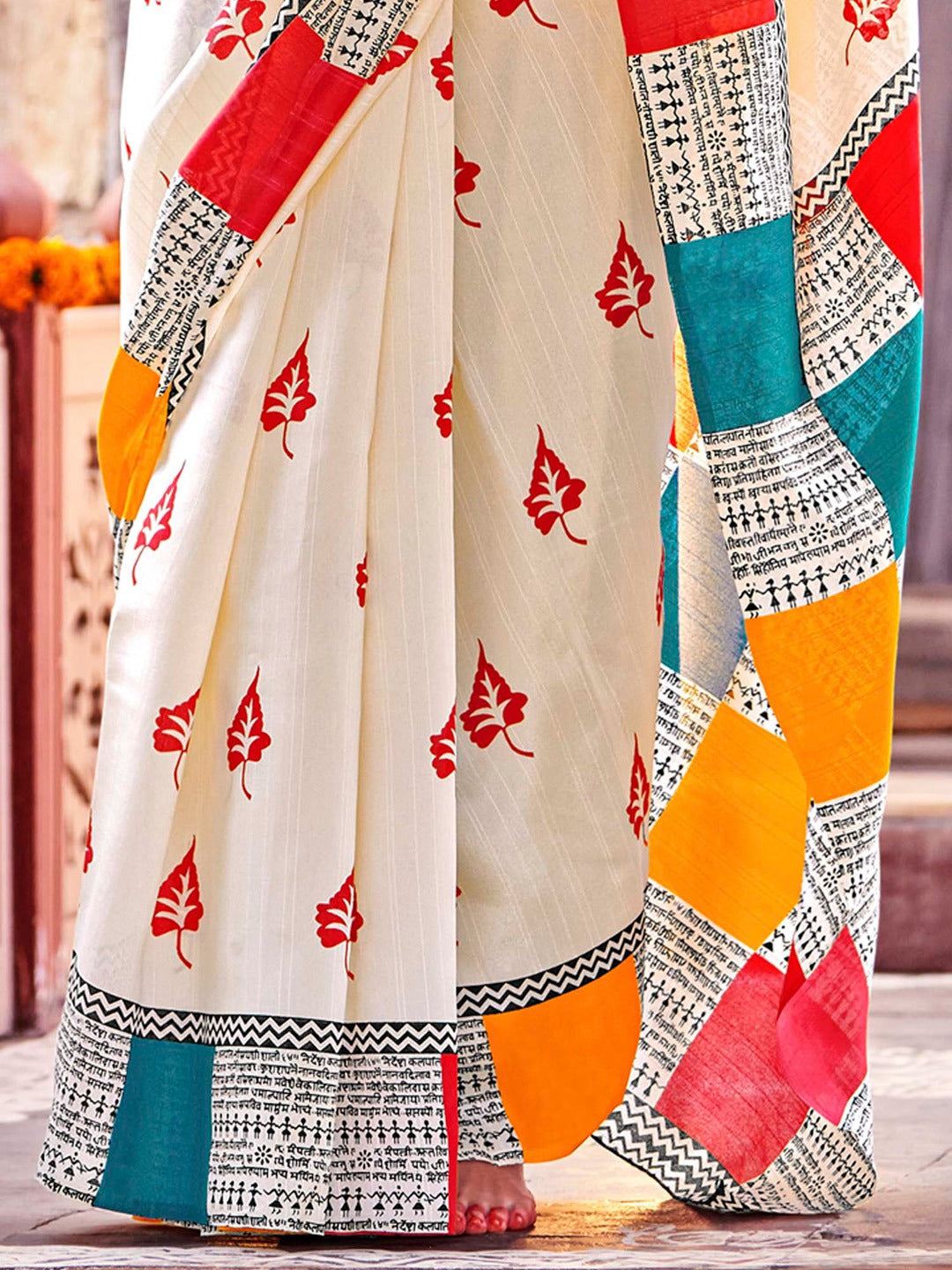 Geometric Printed Bagh Saree