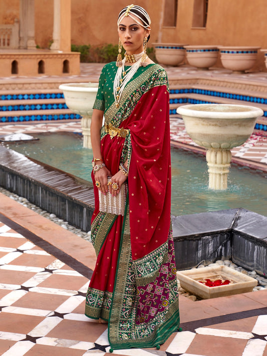 Ethnic Motifs Zari Patola Saree