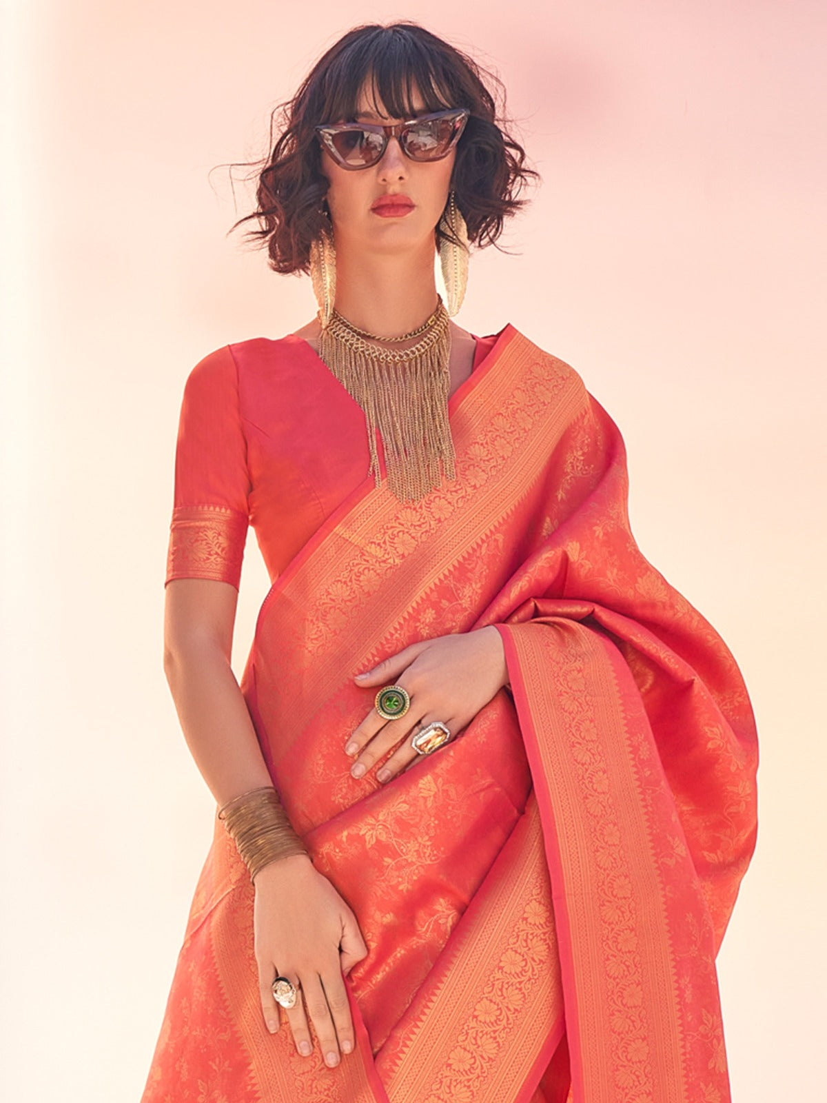 Woven Design Zari Kanjeevaram Saree