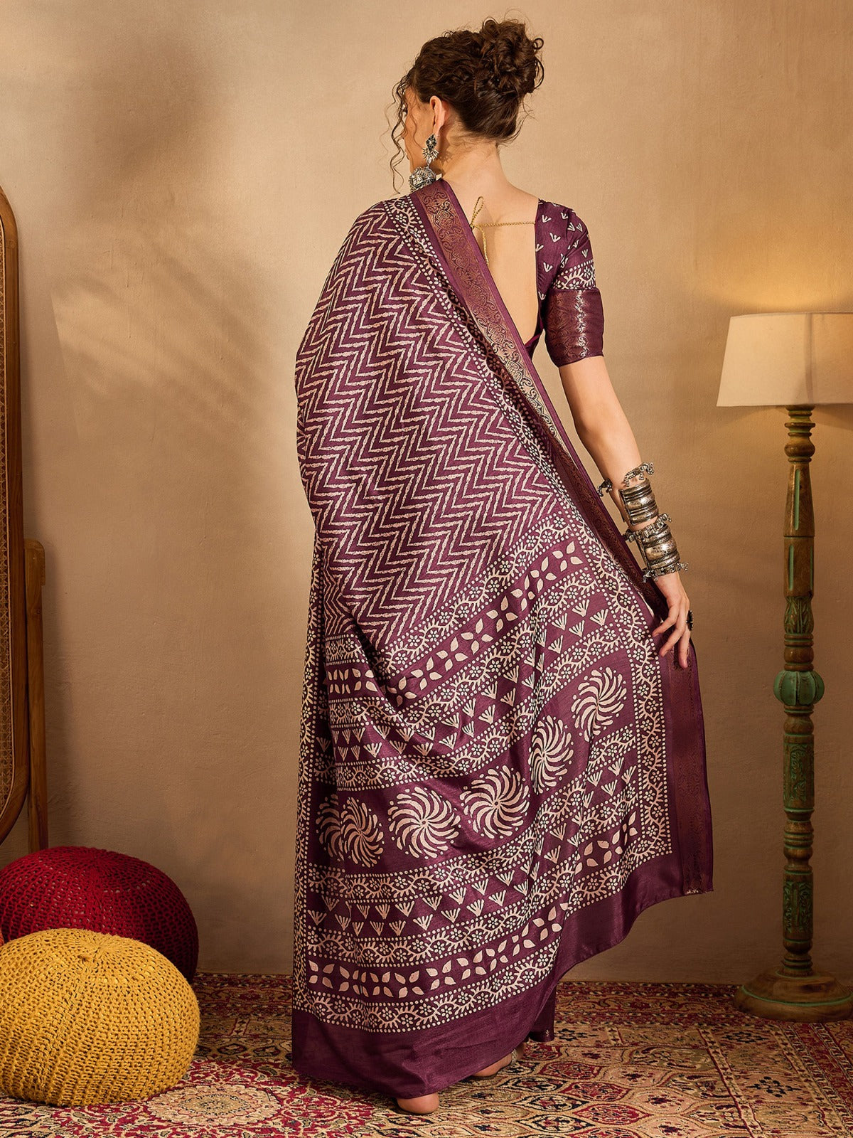 Printed Leheriya Saree